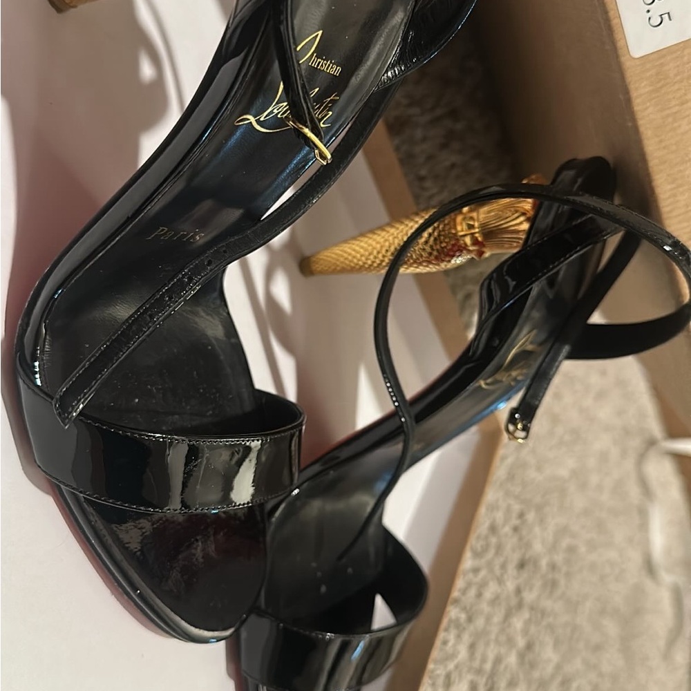 Christian Louboutin Black Patent Leather Heels